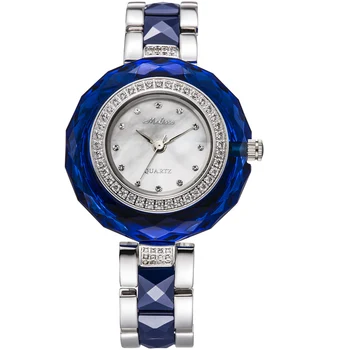 Femei Ceas Cu Austria Cristal Brățară Moda Ceasuri de Lux Miyota Quartz MELISSA Ceramice Ceasuri Relogio Feminino