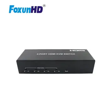 Foxun 4X1 HDMI2.0 USB KVM Switch cu Suport hot plug cu 4 PORT-uri HDMI Switcher 4k