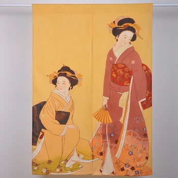 Frumos Perdele Japoneze yamato-e partitia de podoabă cortina ușii feng shui ușa cortina cortina pânză Durabil