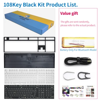 GK108 cheie Tastatură Mecanică kit Hot Swappable Programabil cu Fir Bluetooth Înlocuibile Spațiu tastatură Mecanică DIY kit