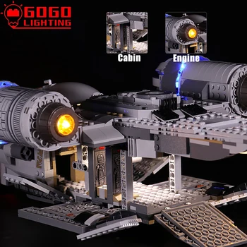 GOGOLIGHT Brand de Lumină LED Kit Pentru Lego 75292 Ras Creasta de Transfer de Spațiu Blocuri Lampa Set Jucarii(Numai Lumina, Nu de Model)