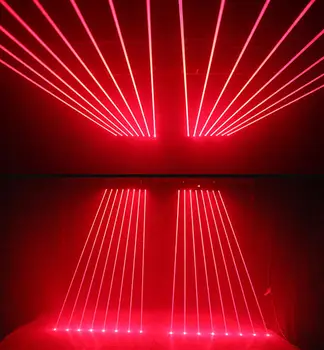 Grosier singur fascicul roșu verde verde opt ochi fascicul de scanare cu laser de lumină dj petrecere disco profesionale de iluminat scena show
