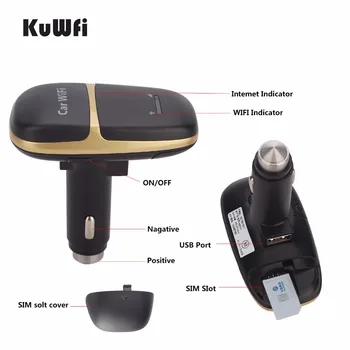 KuWFi Deblocat Router LTE 4G Sim Card de Date USB 4G Wifi Auto fără Fir de Bandă largă Modem Stick Mobil Mini Hotspot Pоутер Wi Fi