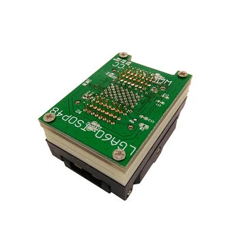 LGA60 SĂ DIP48 Pogo Pin Programator Flash Adaptor de Testare IC Socket LGA60 Arde în Priză Clapetă Structura iphone NAND programator