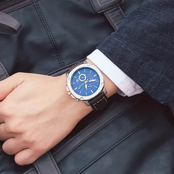 Mens Ceasuri de Brand de Top OCHSTIN Lux 6 mână Funcția de Cronograf Ceas Militar Barbati de Afaceri Cuarț Încheietura Ceas Montre Homme