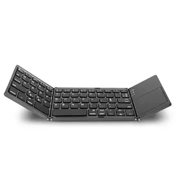 Mini Pliabil Bluetooth Keyboard Ultra Subțire ABS Pliere Tastatura Wireless cu Touchpad-ul pentru Windows, Android, Ios, Tableta Ipad Telefon