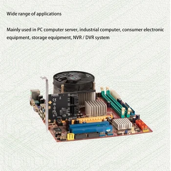 Miniere PCIe 4 Porturi SATA 6G III 3.0 Controller Card Non Raid PCIe 3.0 X1 Card de Expansiune Low Profile Bracket