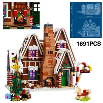 MOC Prietenii apartament model de bloc Moș Crăciun bloc jucărie pentru copii cadou 10292 21319 10293 10267