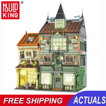 Mucegai Regele Streetview Jucării Magic Book Store Set De Asamblare Blocuri De Cărămizi De Construcție Copii Model Educațional Cadouri