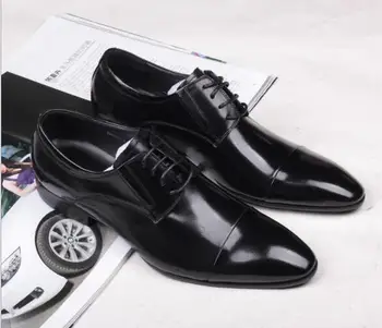 New Sosire Din Piele Mens Pantofi Dantela Respirabil De Agrement De Afaceri Formal Pantofi Plat Rochie De Mireasa Pantofi