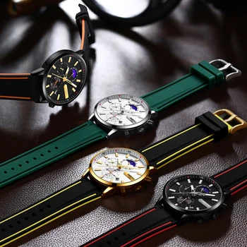 NIBOSI Ceasuri Sport Pentru Barbati Brand de Top de Lux Cronograf Omul Ceas Militar Cuarț Ceasuri Impermeabil Luminos Relogio Masculino