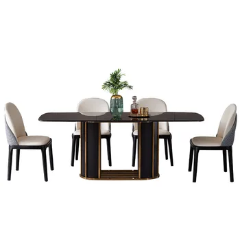 Nordic marmură masă dreptunghiulară masa modern, minimalist, modern, de lux acasă masa