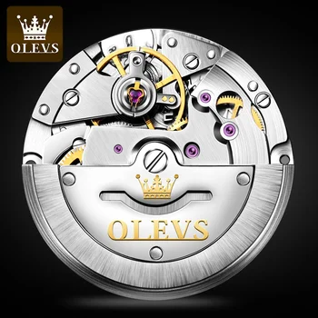 OLEVS Nou Brand de Lux Ceasuri Barbati Ceas Automată de Bărbați din Oțel Inoxidabil rezistent la apa Ceasuri de Afaceri Sport Mecanice Ceas