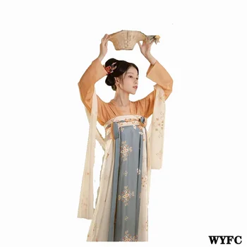 Original Stil Chinezesc Hanfu Tang Sistem Femei Haine Zână Fusta De Zi Cu Zi Show-Princess Dress Costum Cosplay Retro Clasic Fata