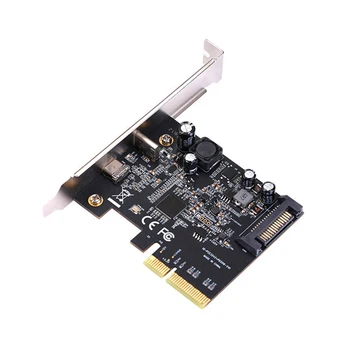 PCI-E 3.0 La USB 3.2 Expansiune Card 2 Porturi 20Gbps de Tip C HUB Convertor Adaptor Poate Fi Folosit Pentru 4X, 8X, 16X