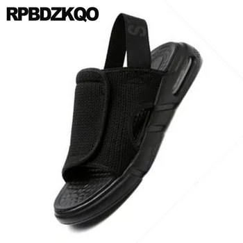 Platforma De Plaja Neagră Apă Mens Sandale De Vară 2021 În Aer Liber Tv Cu Ochiuri Curea Pantofi Adidași Aluneca Pe Pistă De Moda Pentru Bărbați Impermeabile