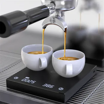 Precizie 0.1 g Cafea Scară Inteligent Scară Digitale se toarnă Cafea Electronice de Cafea prin Picurare Scară Timer 2kg Scară cu USB