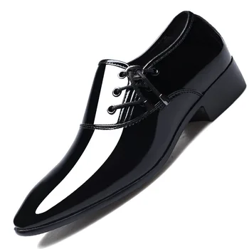 Rochie Pantofi Barbati Oxford Piele de Brevet pentru Bărbați Pantofi Rochie Afaceri Pantofi Barbati Oxford Piele Zapatos De Hombre De Vestir Formale 89