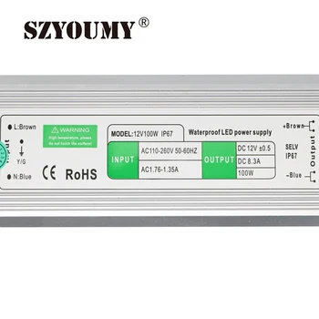 SZYOUMY NOI IP67 Putere Driver 12V 100W Led-uri Impermeabil Putere 100W Alimentare 12V 5 buc/lot Transport Gratuit