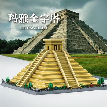 WANGE 6225 Maya Pyramid Atracții Serie Asamblate Modular Blocuri Caramizi Model pentru Copii Puzzle Jucării Cadou de Crăciun