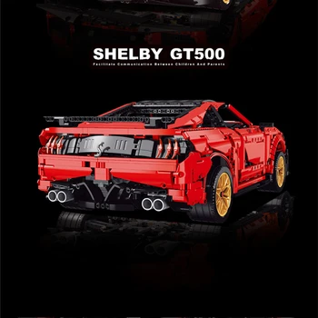 ÎN STOC High-tech 18K K135 Shelby GT500 Super Masina de Curse Model Creative Technology MOC 50047 50414 Blocuri Caramizi Jucarii